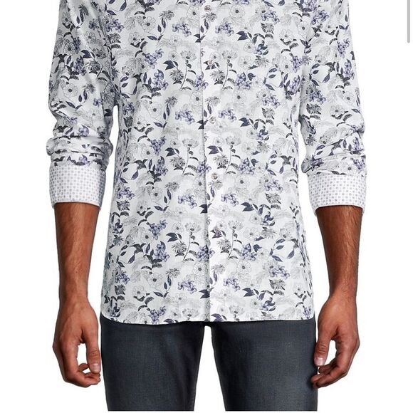 NWT TED BAKER London Linen Mens Shirt SIZE XXL CHEST 24 1/2” - Picture 5 of 15